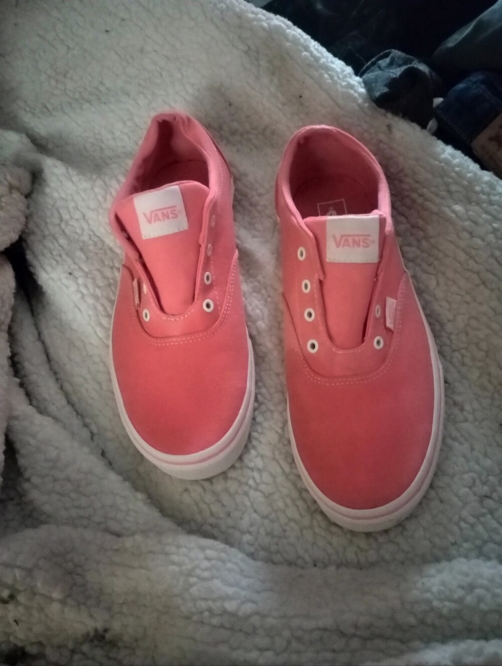 Vans Pink Slip-On Style Canvas Flats